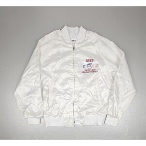 Vintage 1985 World Series Satin Jacket Mens Med. Royals Cardinals 1-70 Series‎